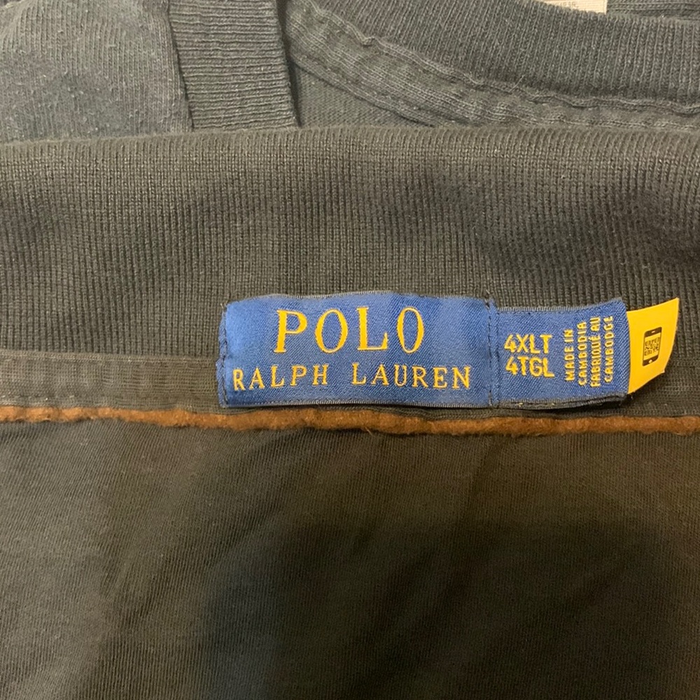 Polo Ralph Lauren 3 button black long sleeve shirt